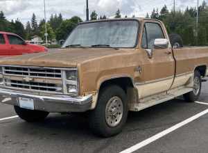 1987 Chevrolet Silverado photographed in Lacey, Washington.