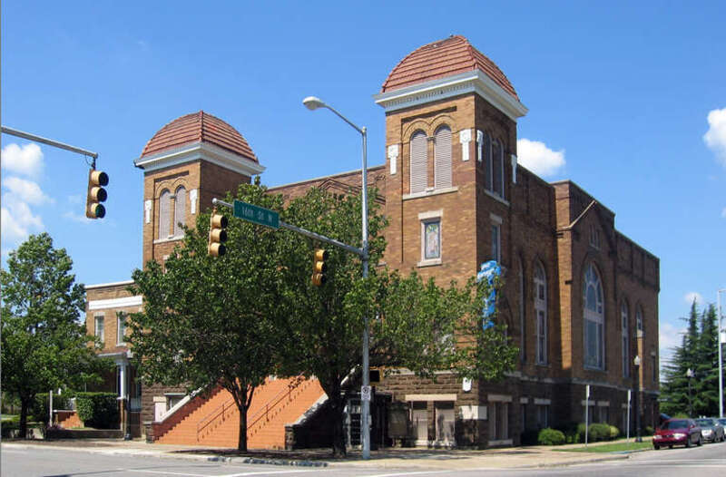 16th Street Baptist Church in Birmingham, Alabama, photographed  using a Canon Powershot S410 digital camera.
