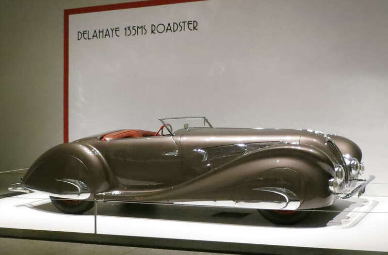 Delahaye 135MS Roadster was on display at the Houston Fine Arts Museum
