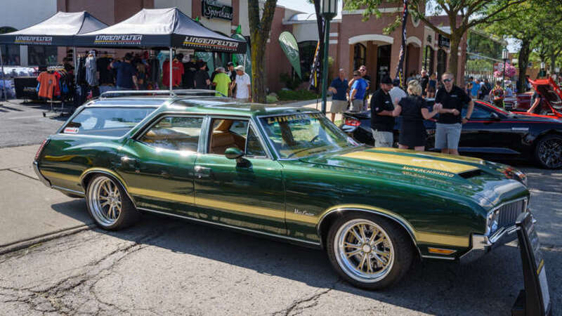 The ultimate Family Truckster. 
650 HP Lingenfelter LS3 engine. Tremec 6060 6 speed transmission.

Taken at the 2017 Woodward Dream Cruise.