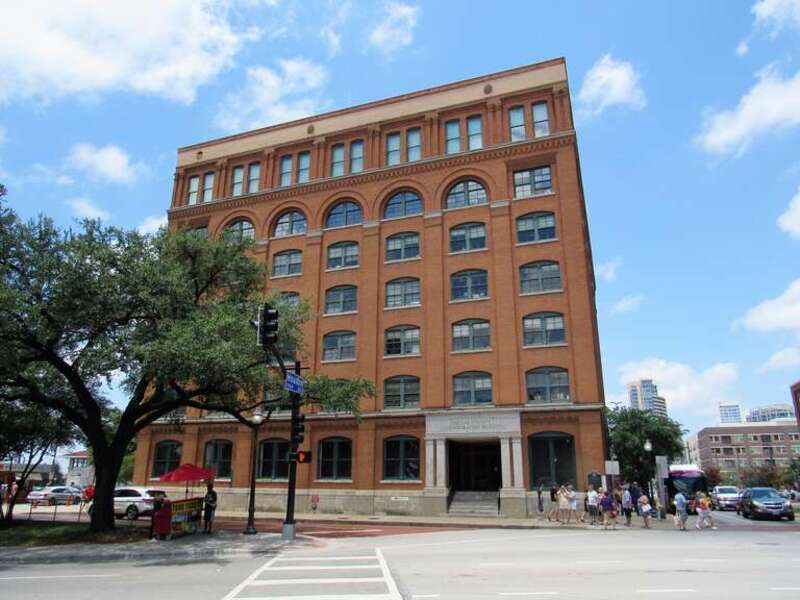 The Texas School Book Depository building in Dallas, Texas.