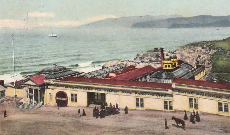 8127 Sutro Baths - Electric Cars for Golden Gate Park and City, 1907
