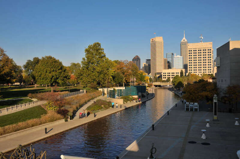 A Stroll on the Indy Canal from the steps of the State Museum