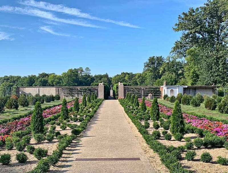 Views from the formal gardens