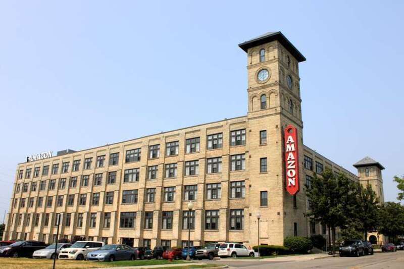 Amazon Apartments, the former Amazon Hosiery Mill in Muskegon, Michigan.