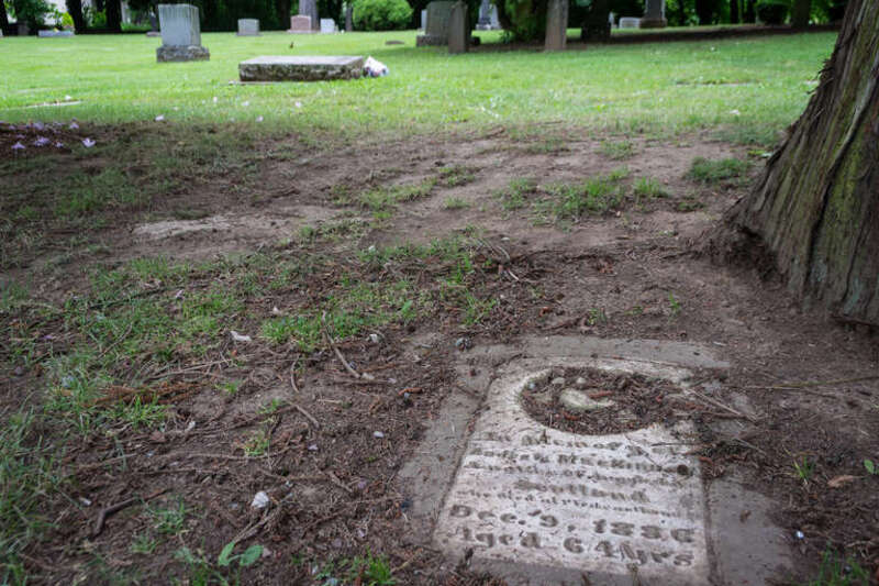 The gravesite of Orient, Oregon, pioneer Andrew MacKinnon