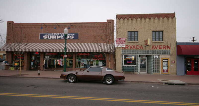 A couple of the shops in the Arvada &quot;Olde Town&quot; district.