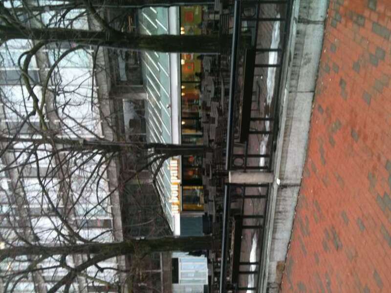 Au Bon Pain, Cambridge, MA. This location was featured in the 1997 film Good Will Hunting