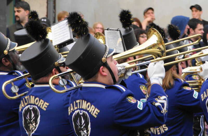 Baltimore's Marching Ravens - Hampden Christmas Parade