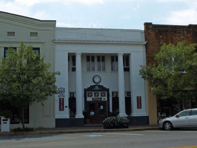 The Bank of Fairhope building in Fairhope, Alabama; listed on the National Register of Historic Places
