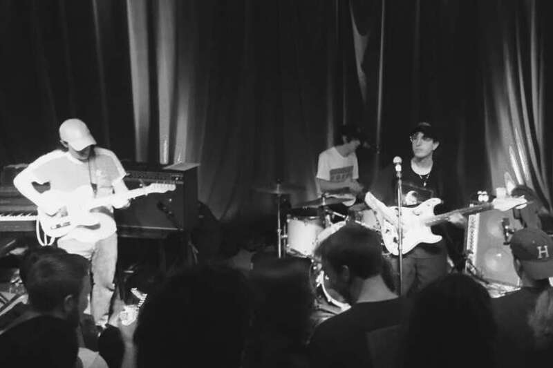 Beach Fossils performing live in Providence, Rhode Island in April 2019.