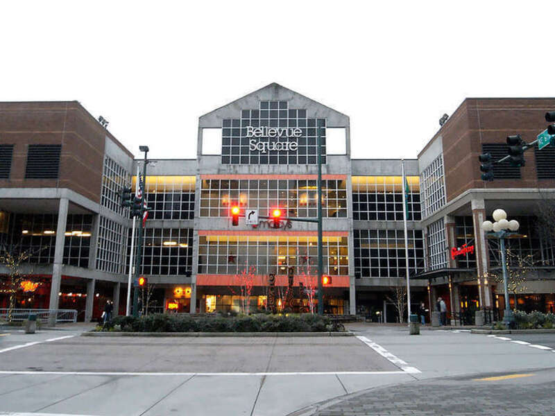 Bellevue Square entrance at NE 6th Street and Bellevue Way NE