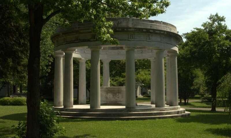 The Birge Memorial, in Forest Lawn Cemetery, Buffalo, NY.  Burial place of George K. Birge, president of the Pierce-Arrow Motor Car Company.