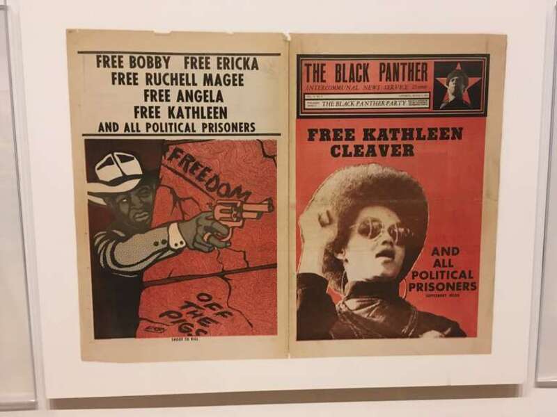 Une du journal du Black Panther Party consacrée à la demande de libération de Kathleen Cleaver.