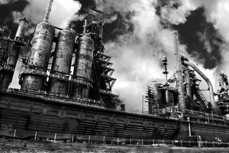 Abandoned steel plant in Bethlehem Pennsylvania