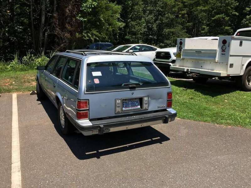 rear view of the Buick Century wagon