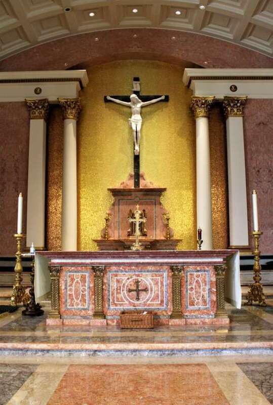 The altar in the Cathedral of Saint Catharine of Siena in Allentown, Pennsylvania.