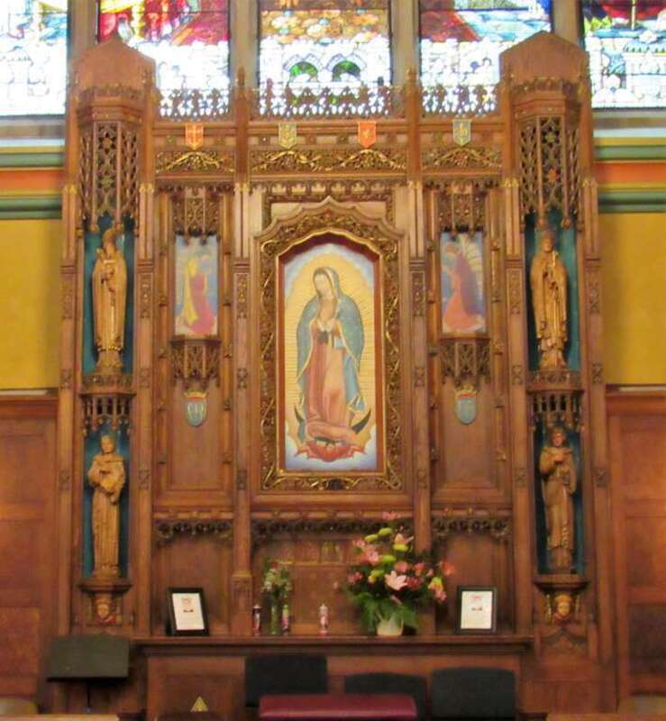 The Our Lady of Guadalupe shrine in the Cathedral of the Madeleine in Salt Lake City, Utah.