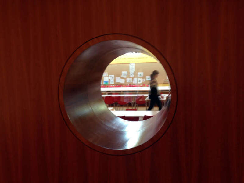 Charles Schulz Museum-classroom window