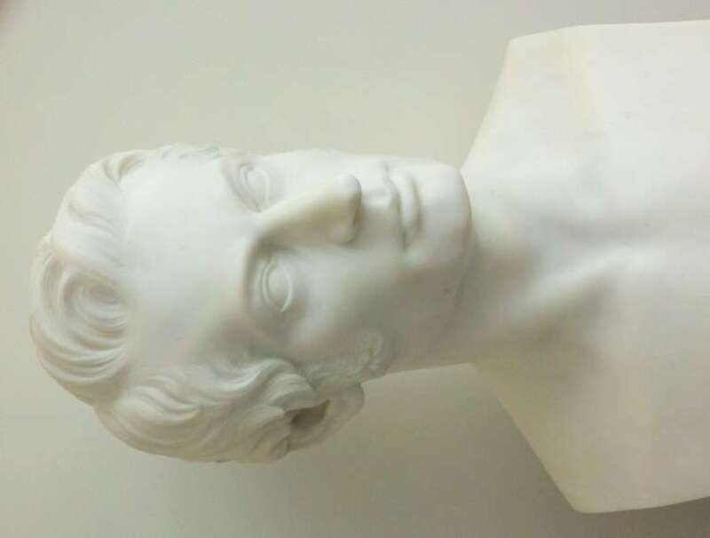 An 1842 bust of Charles Sumner by Thomas Crawford at the Museum of Fine Arts in Boston