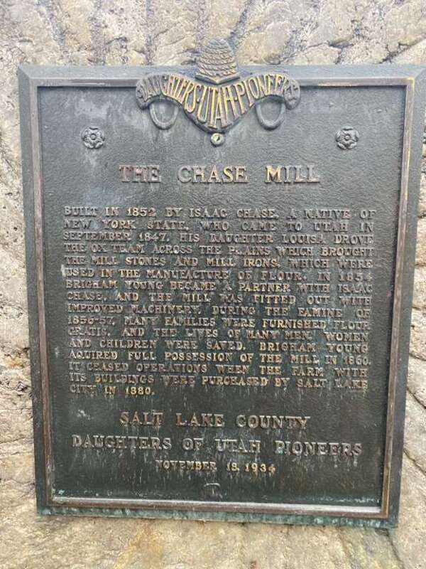 Chase Mill Millstone Plaque in 2021