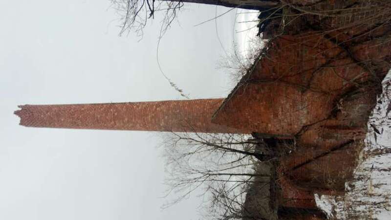 One of the mill ruins along the Lower Raceway in Paterson.