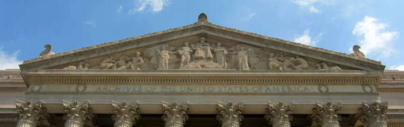 Destiny (1935, Adolph Alexander Weinman) located above the south entrance to the National Archives Building in Washington, D.C.