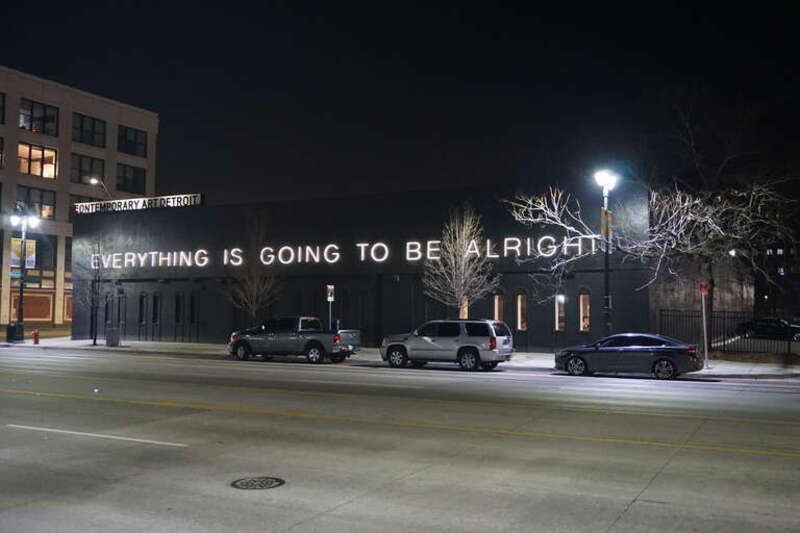 The Museum of Contemporary Art Detroit in Detroit, Michigan (United States).