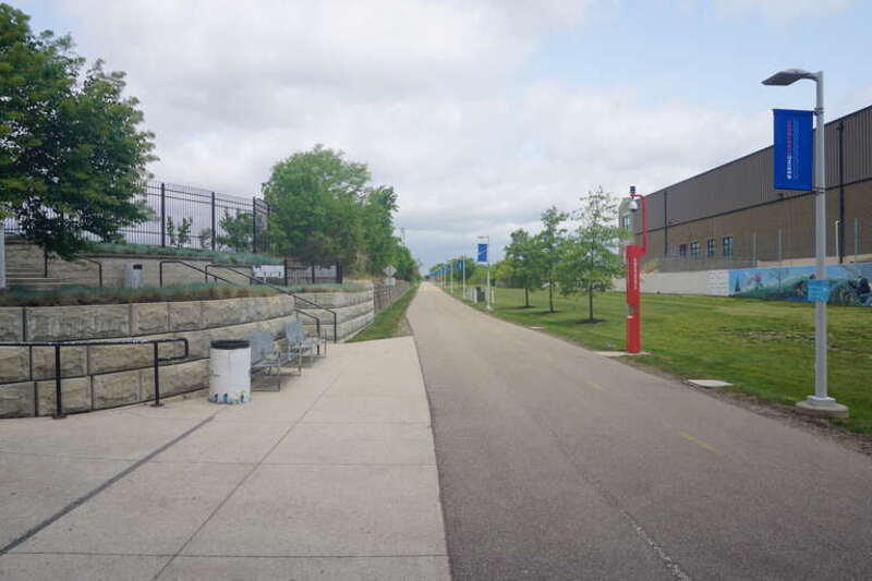 The Dequindre Cut in Detroit, Michigan (United States).