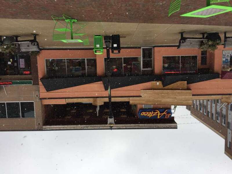 Touring East Lansing and Michigan State University. When I first came to East Lansing, this restaurant was in a basement and was terrifyingly dark and dank.