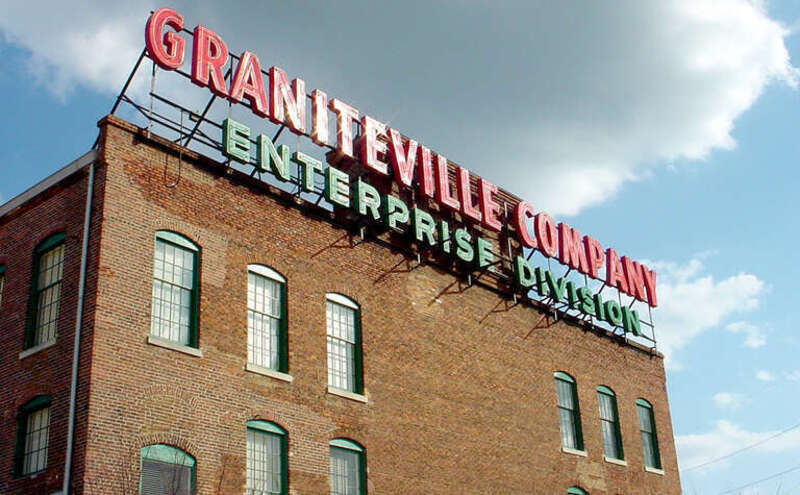 Sign from the old Graniteville Company.