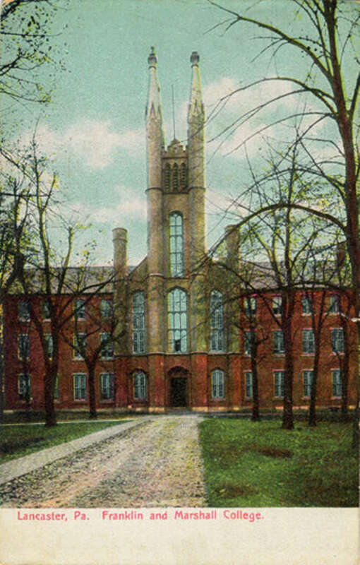 Old Main, the central building in the Franklin and Marshall College campus