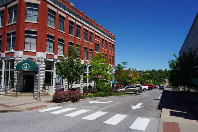 North Block Avenue in Fayetteville, Arkansas (United States).