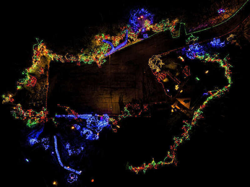 Drone shot from 400 feet up