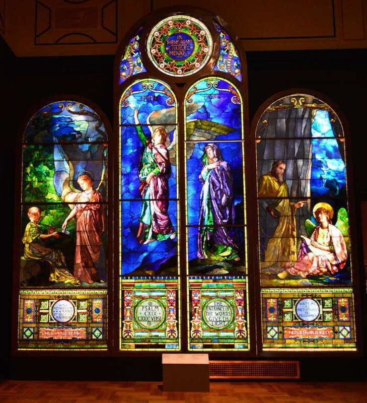 Stained Glass Windows of the First Unitarian Church of Detroit, Michigan at the Detroit Institute of Arts.