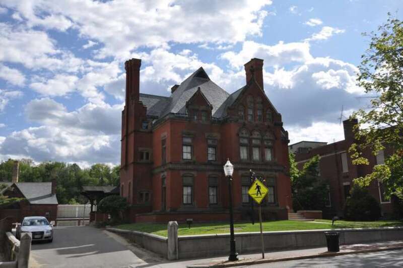 The historic Fay Club building in Fitchburg, Massachusetts.