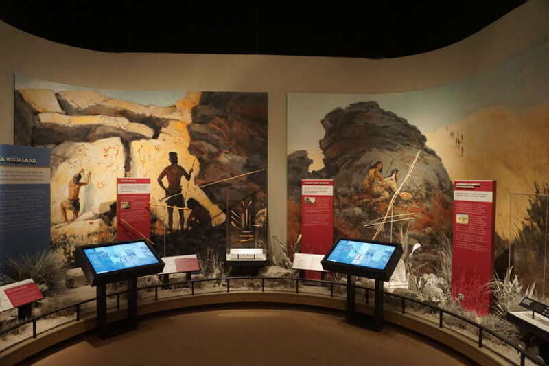 The A Wild Land exhibit at Frontier Texas! in Abilene, Texas (United States).