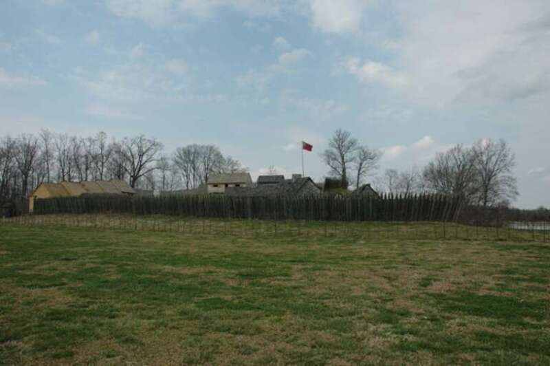 Photo of the fort taken from the Cherokee Lodge outside of the fort.
Photo by Bill Porter