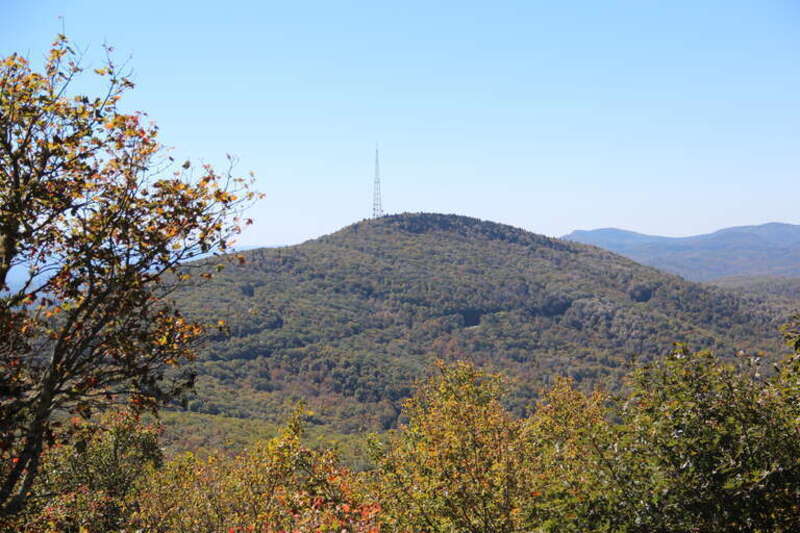 Grandmother Mountain, viewed from Grandfather Mountain, Oct 2016