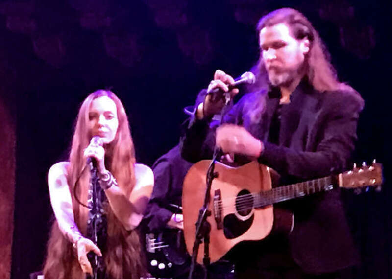 Great American Canyon Band (Paul and Kris Masson) performed as opener for Tennis along with The Mattson 2 and Owl Paws on February 25, 2017 at The Great American Music Hall in San Francisco, California. I took the photo taken during their set.