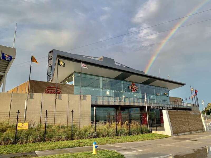 South Endzone of Jack Trice Stadium at Iowa State University in Ames, Iowa.