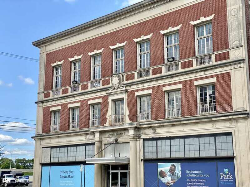 Built in 1919-20, this Renaissance Revival-style building was constructed to house the John J. Carroll Department Store, established in 1886 as Carroll and Company, being renamed John J. Carroll’s Department Store when John J. Carroll consolidated