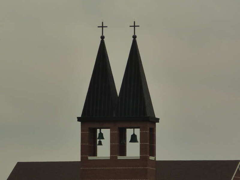 St Francis Claire Catholic Church,  at Mullinix Rd and West Olive Branch Rd.  in the NW part of Johnson County, Indiana.
