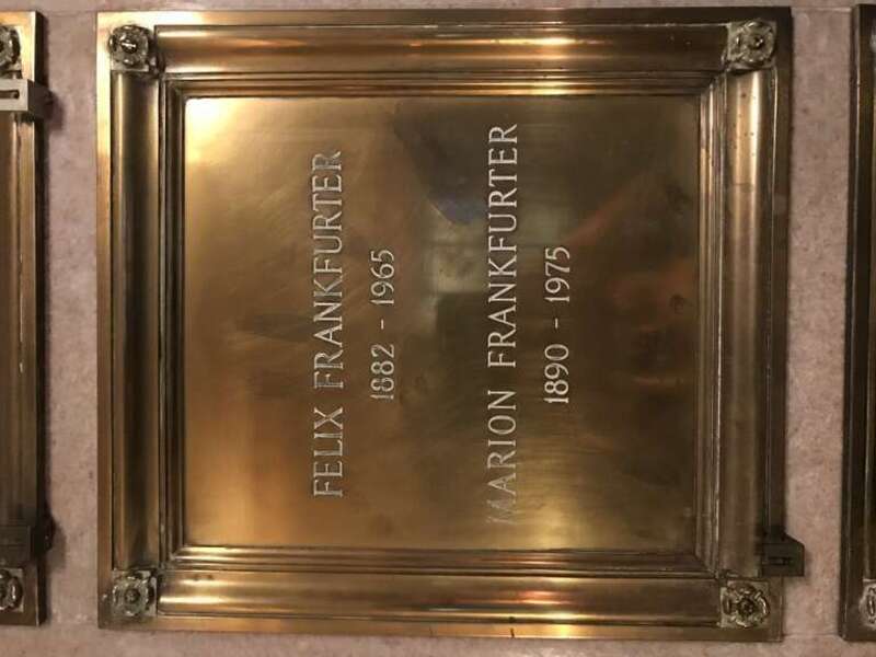 Gravesite of Justice Felix Frankfurter at Mount Auburn Cemetery in Cambridge, MA