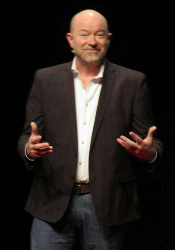 Kevin Friesen speaking at TEDxBYU 2018.