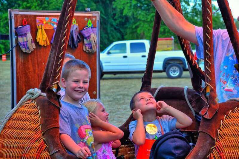 Logan so wanted to go for a ride.  One of the ballooners was so kind as to allow some of the kids into a Gondola and light it up so they could see and feel the heat off the burner.

Published at:  &amp;lt;a