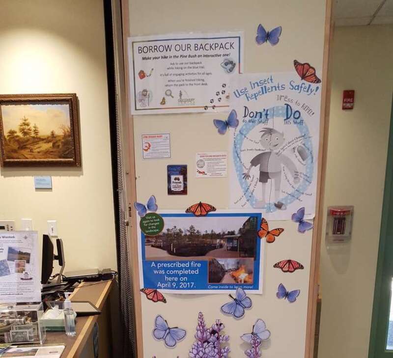 The larvae of the Karner Blue Butterfly only eats the lupine plant. They also need gnomes to care for them, it's a fact you'll learn at the Discovery Center, Albany, New York.