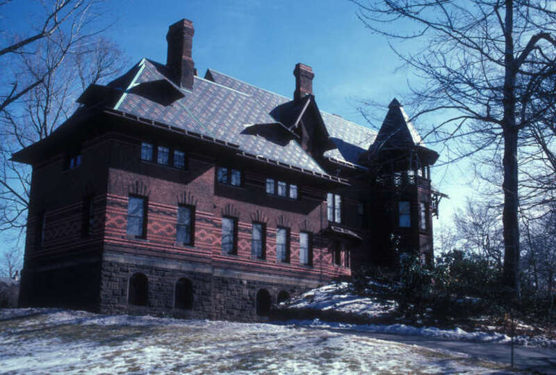 Mark Twain House. Victorian Gothic house in the Nook Farm area of Hartford.  Built in 1874 and lived in by Mark Twain until 1891.  Here he wrote Tom Sawyer, Huckleferry Finn and other books.
