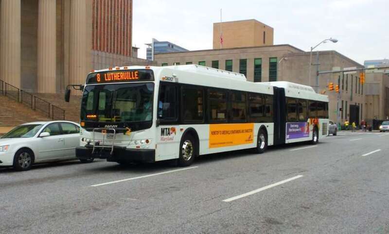 MTA Maryland 2008 New Flyer DE60LFR #8007 on the Route #8.