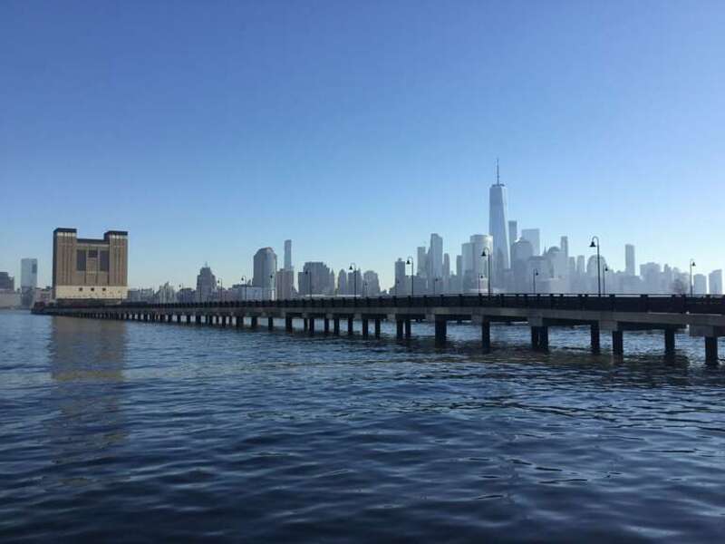 The Manhattan skyline seen from Jersey City